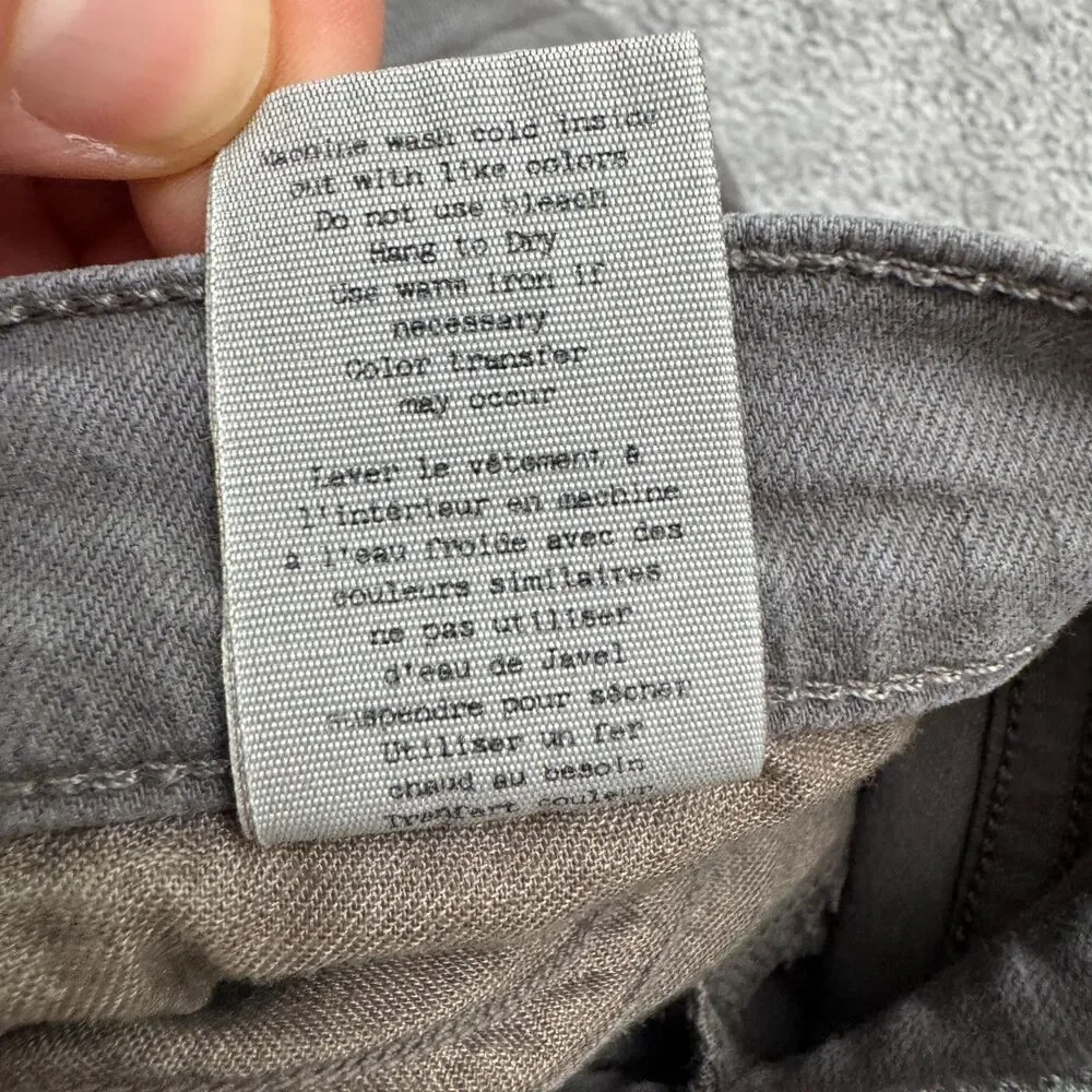 Rag & Bone The Dre Slim Boyfriend Denim Jeans Womens 24 Aged Sage Gray Stretch